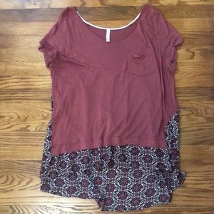 xhilaration High Low Top